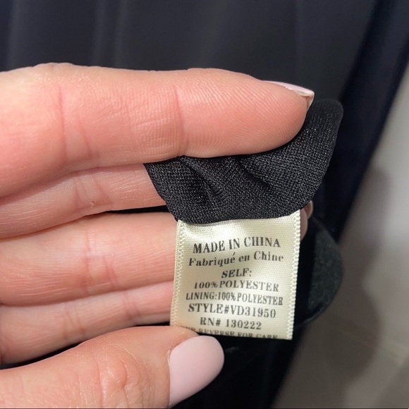 VERY J Black Flowy Mini Dress M - Picture 6 of 8